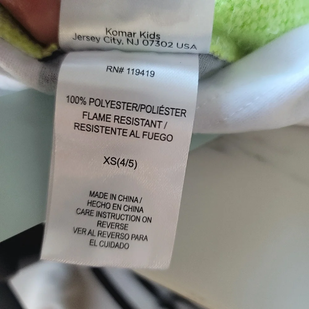 New Beetlejuice Boys Striped  Union Suit  Sleeper Pajamas Size XS 4/5 Hallowen